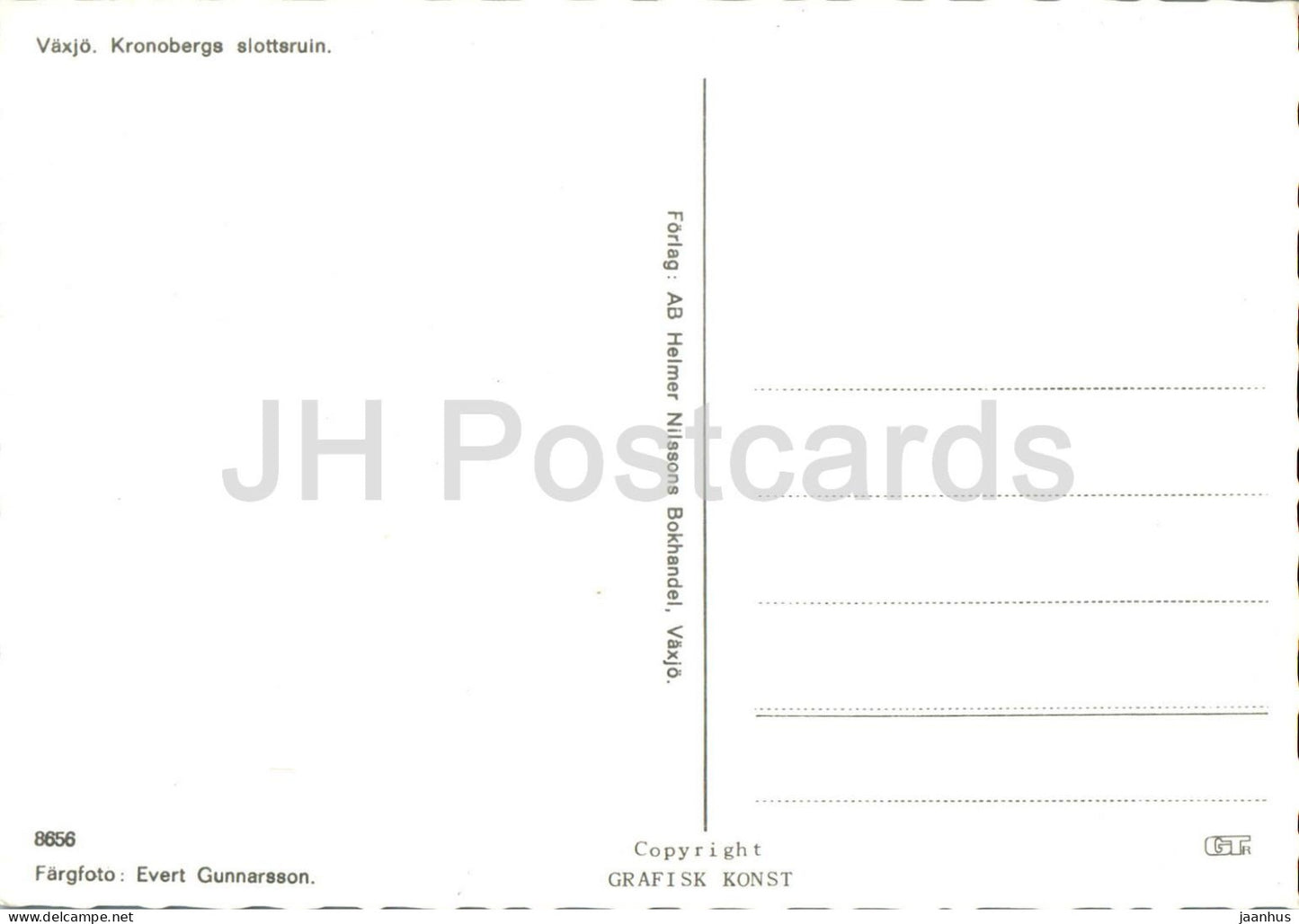Vaxjo - Kronobergs slottsruin - castle ruins - 8656 - Sweden - unused