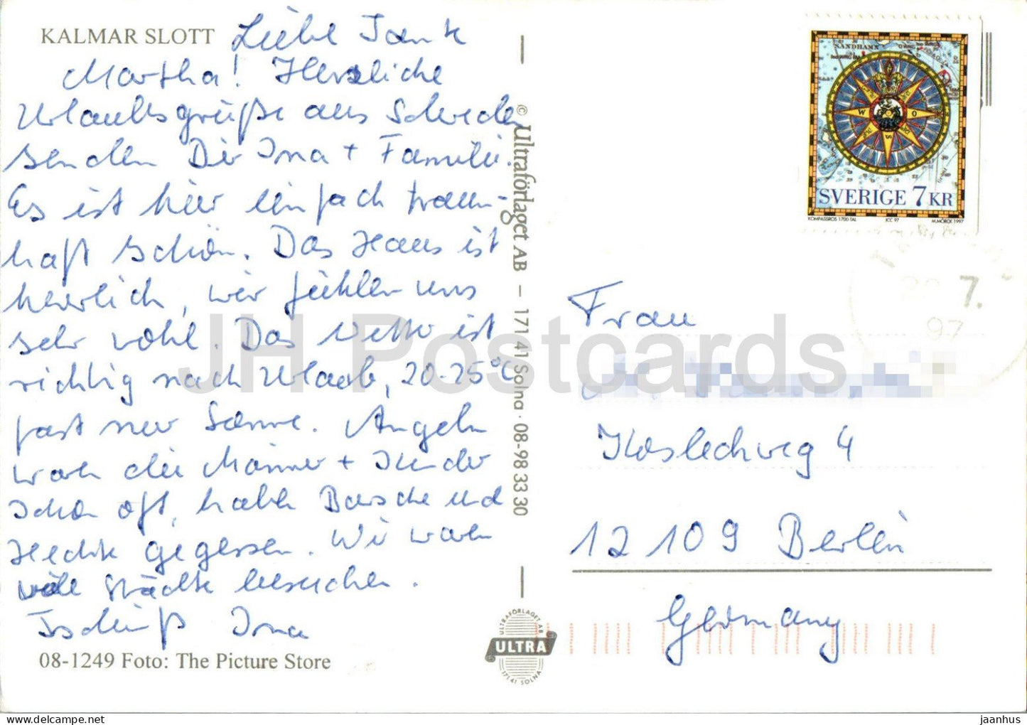 Kalmar Slott - castle - 08-1249 - 1997 - Sweden - used