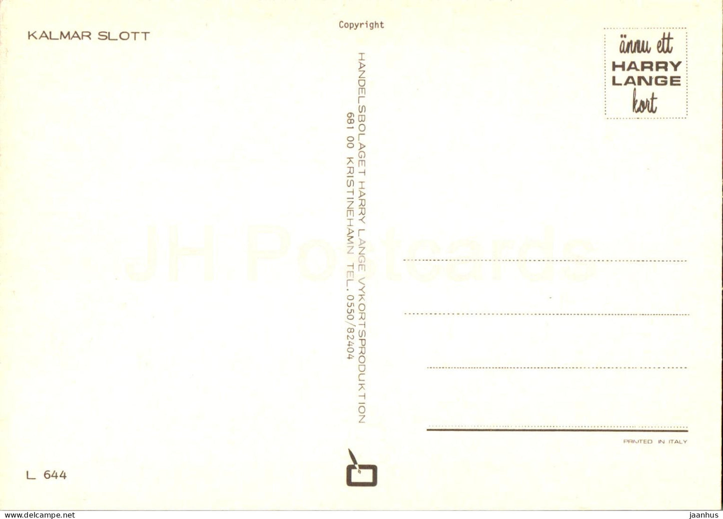 Kalmar Slott - château - 644 - 1 - Suède - inutilisé