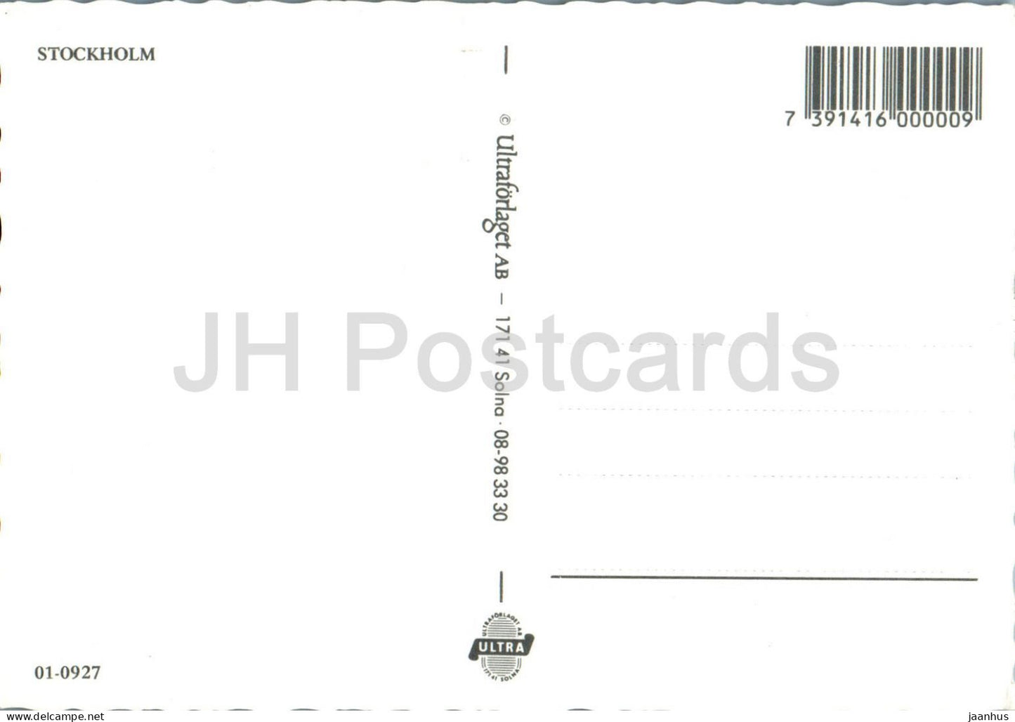 Stockholm - vues sur la ville - bateau - navire - multiview - 01-0927 - Suède - inutilisé