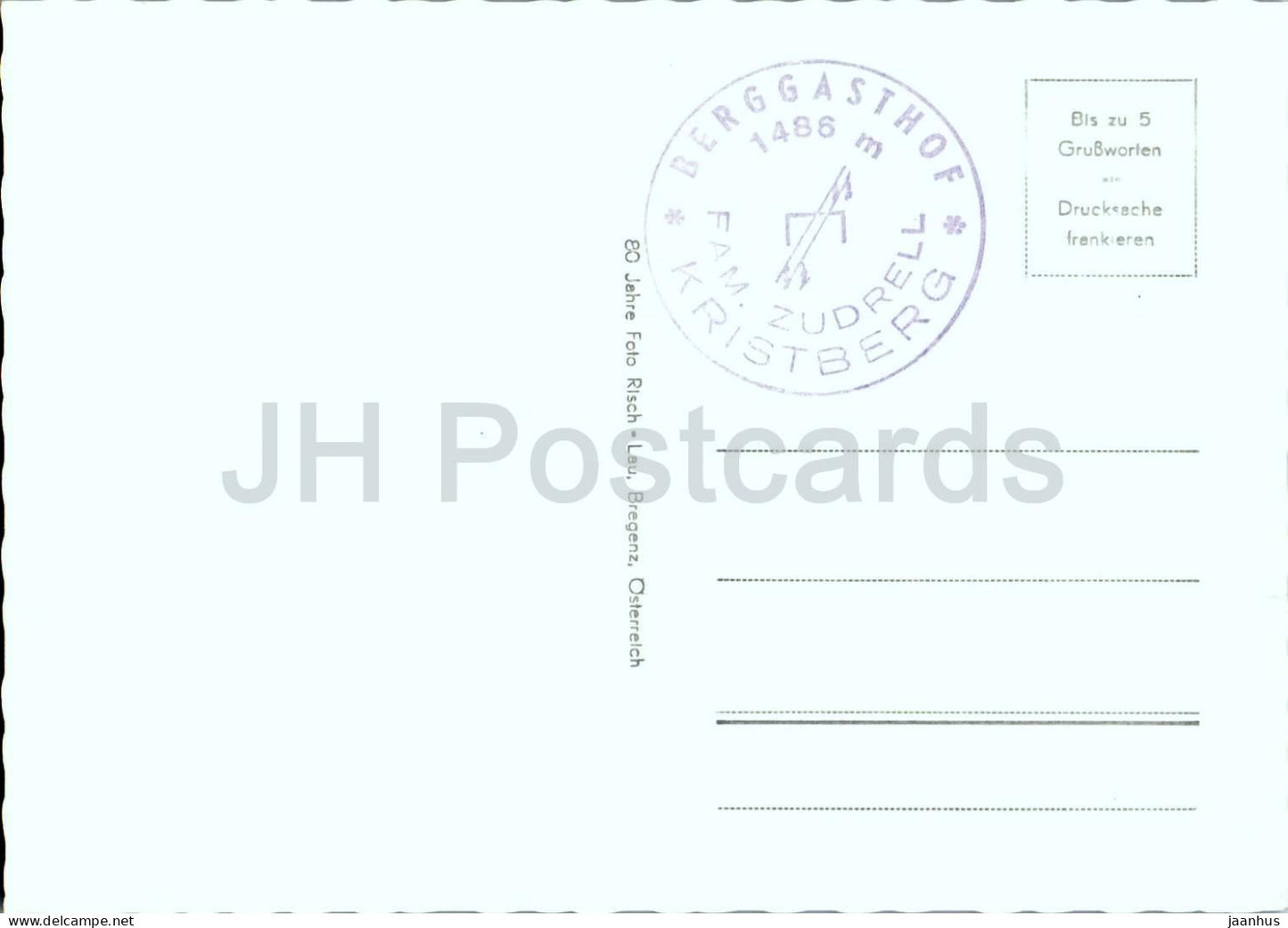 Kristberg 1486 m mit Silbertaler Lobspitze - Montafon - Vlbg. - alpinr village - 26760 - old postcard - Austria - unused