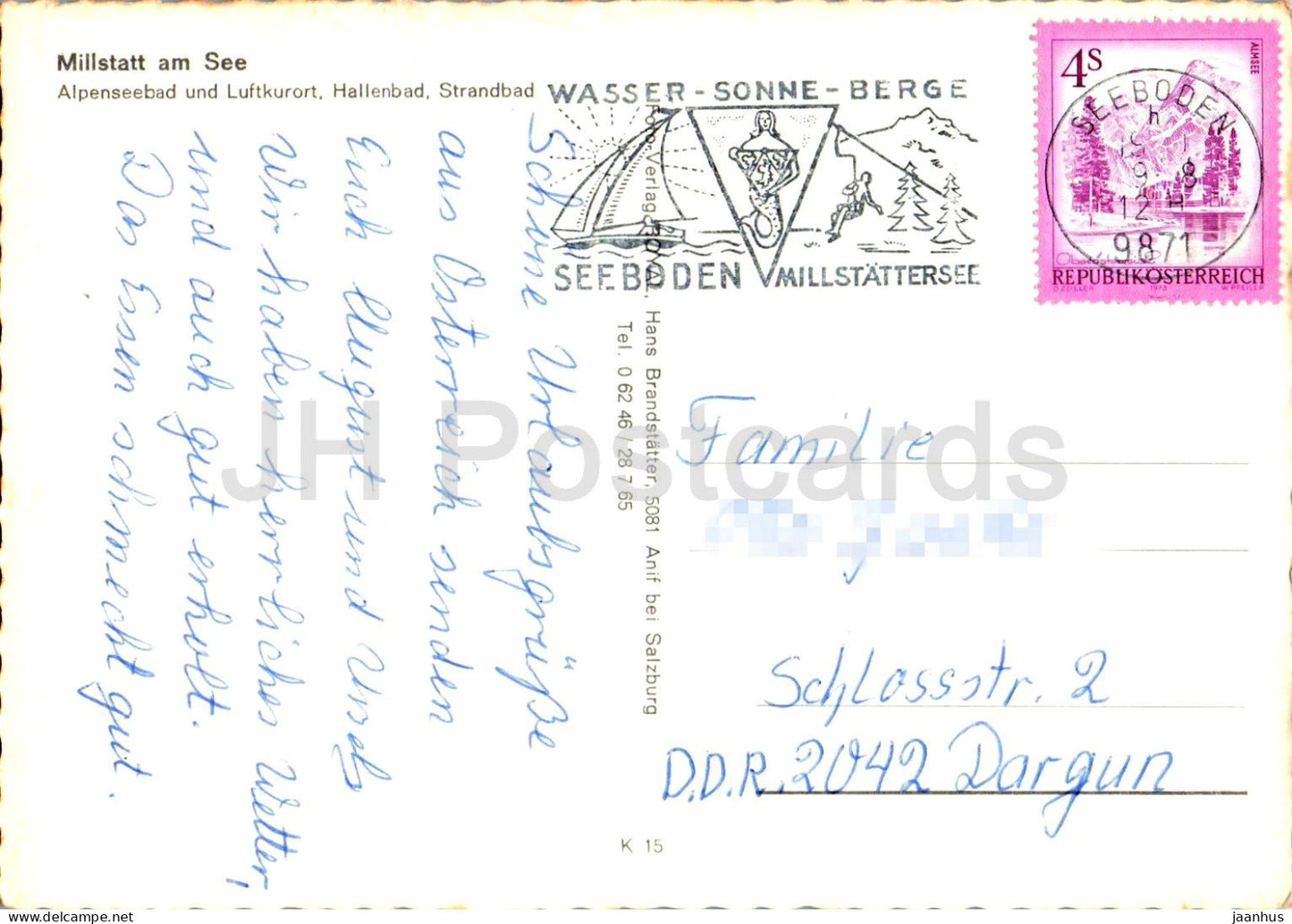 Millstatt am See - Strandbad - Hallenbad - lake - beach - 15 - 1977 - Austria - used