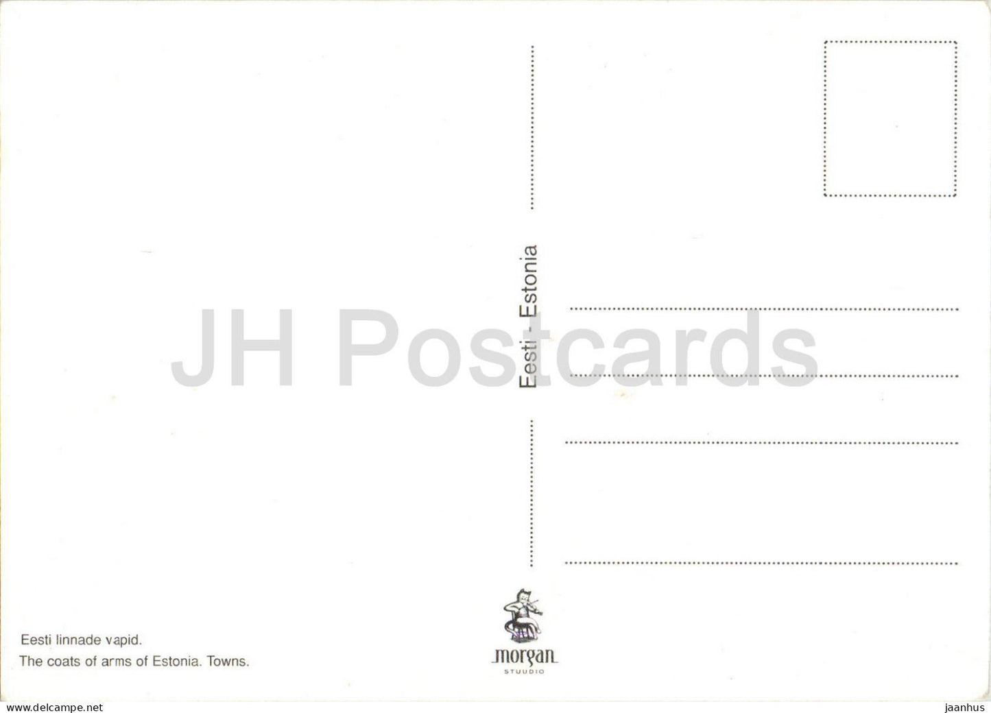The coats of arms of Estonia - Towns - map - Estonia - unused