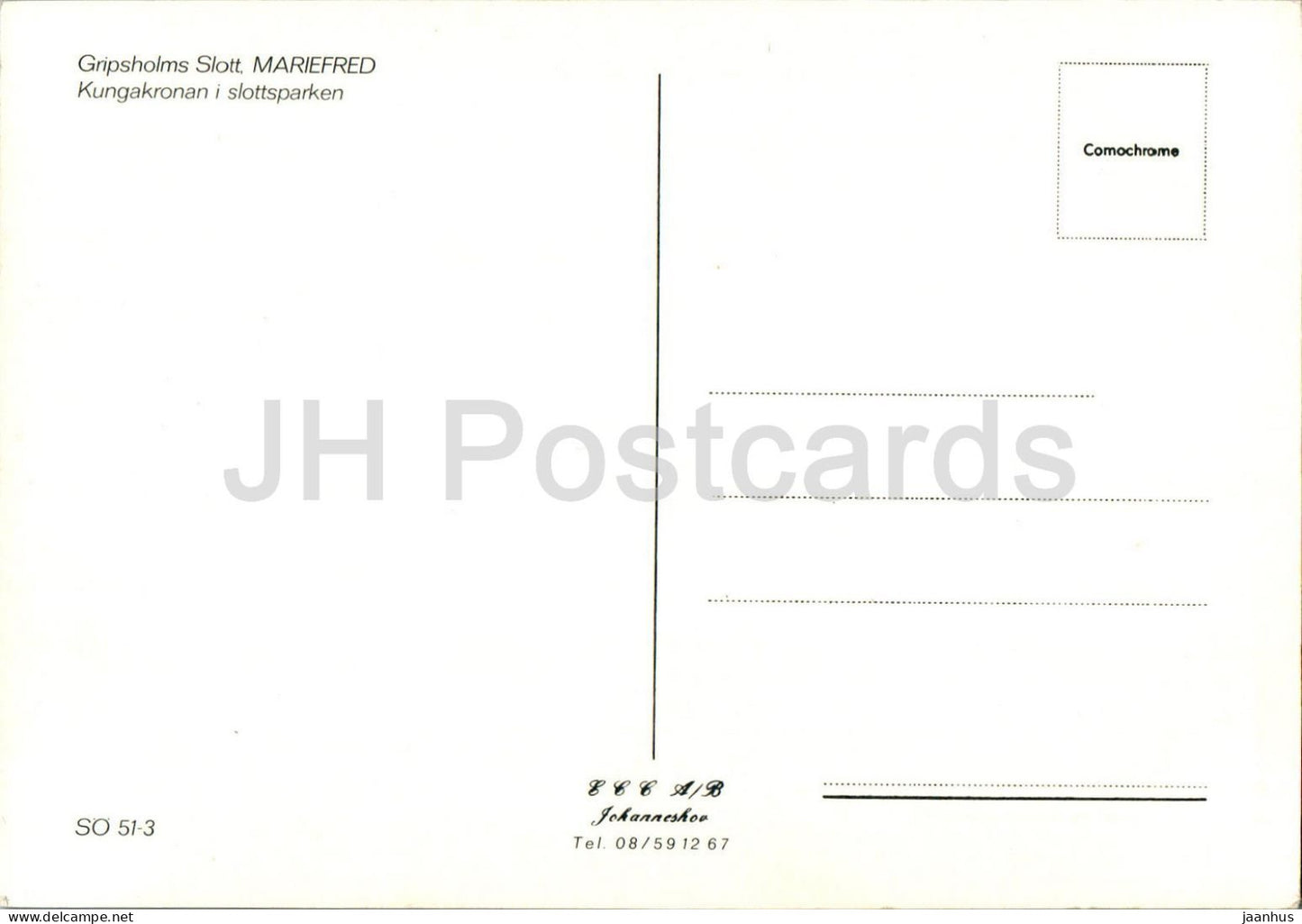 Gripsholms slott fran Mariefred - Kungakronan i slottsparken - Königliche Krone - Park - Schloss - 51-3 - Schweden - unbenutzt