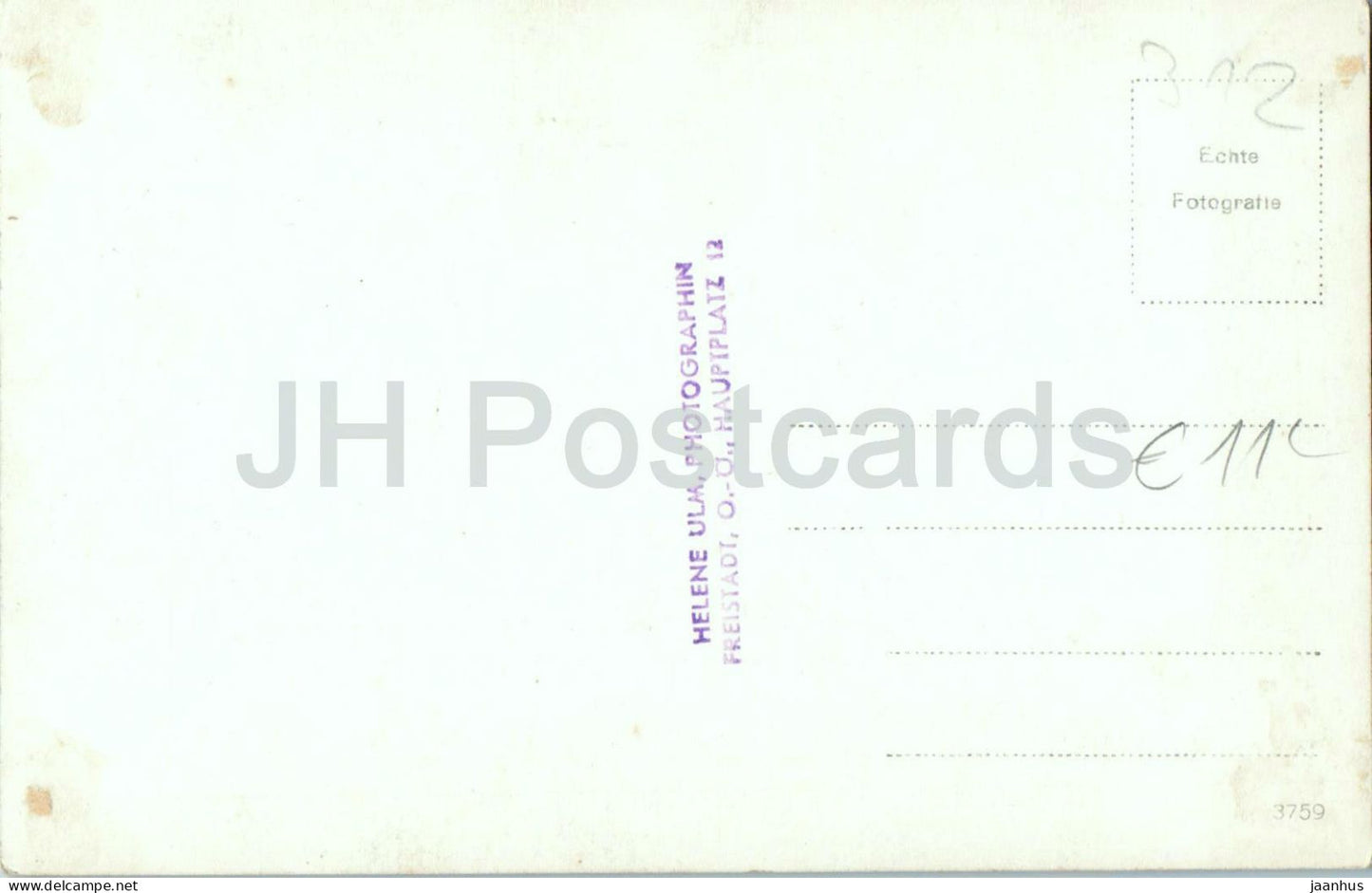 Fristadt ? Priesterliche Prozession vor Gasthaus Bauer - prêtre - 3759 - photo - carte postale ancienne - Autriche - inutilisé