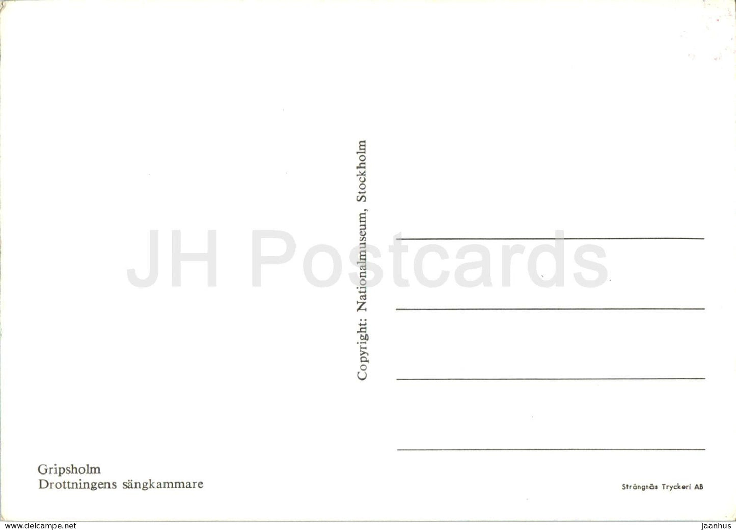 Gripsholm - Drottningens sangkammare - Königin-Schlafgemach - Schloss - Schweden - unbenutzt