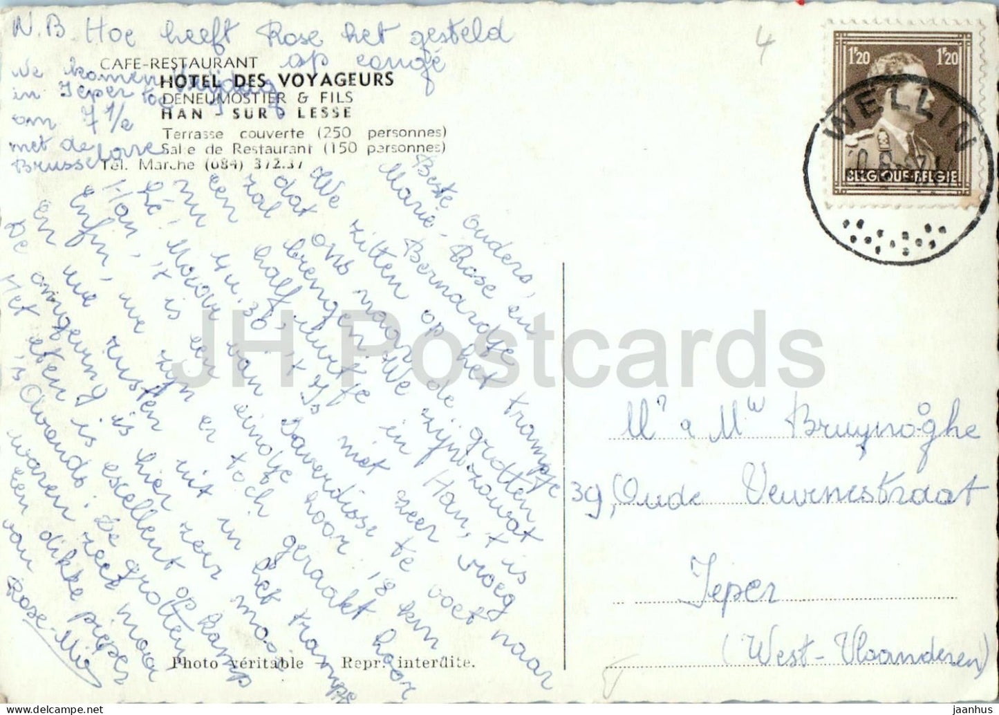 Han sur Lesse caves - stalactites - Hotel des Voyageurs - cave interior - 1957 - Belgium - used