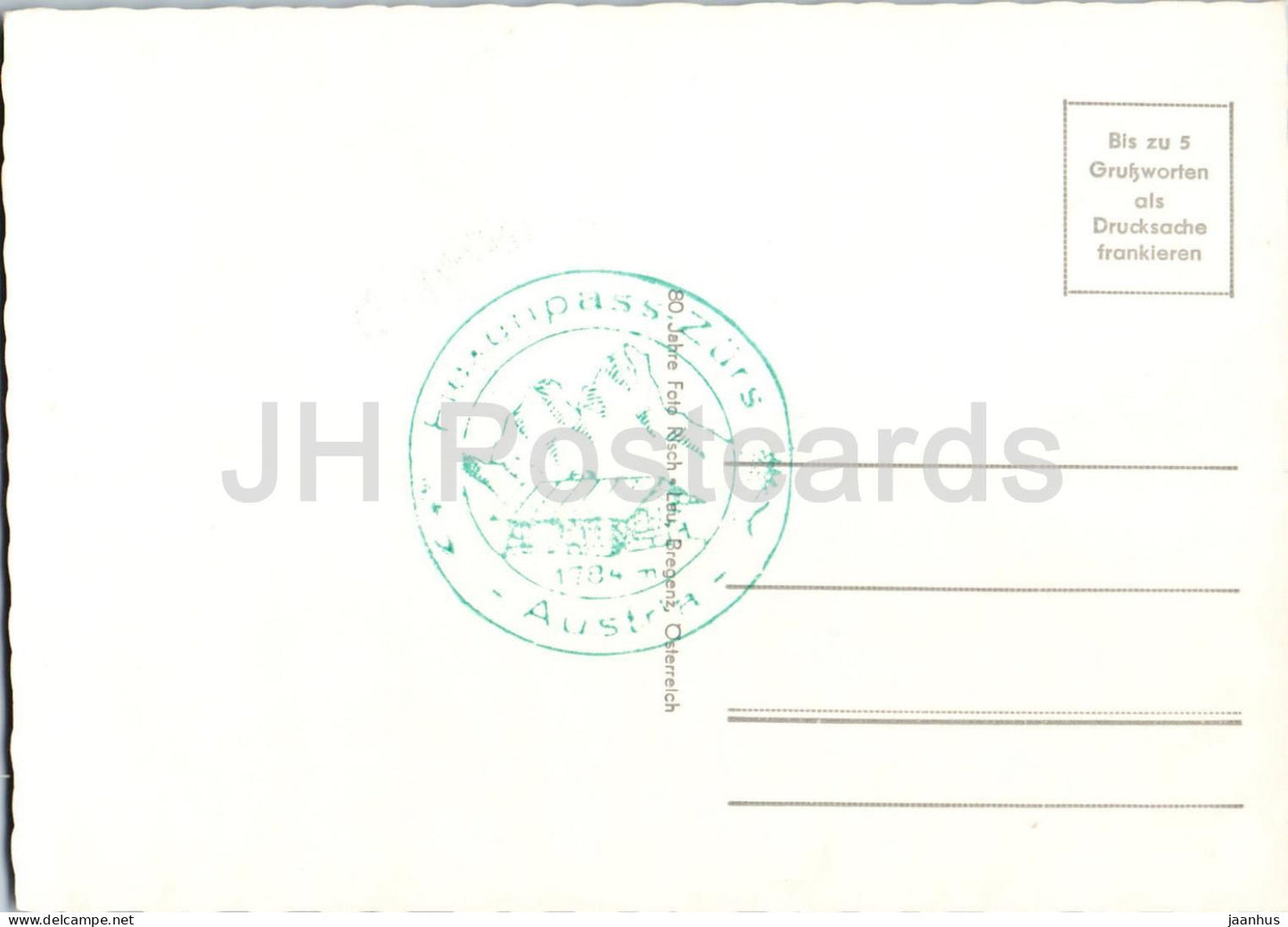 Flexenstrasse - Vorarlberg - car - mountain road - tunnel alpine pass road - 10024 - old postcard - Austria - unused