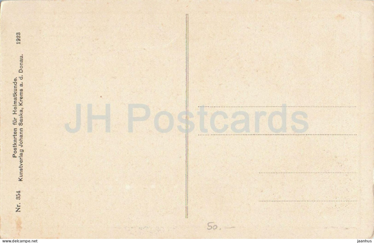 Grein ad Donau - Strudengau - Château de Greinburg - Cour du château - 354 - Carte postale ancienne - 1923 - Autriche - Non utilisée