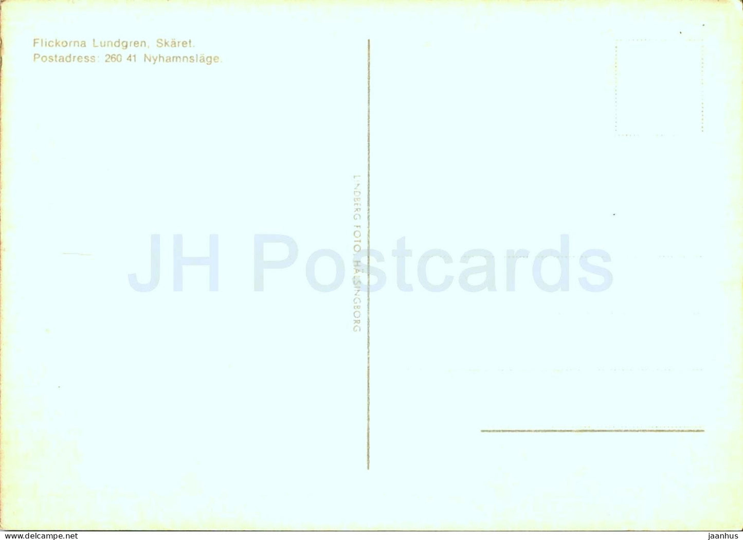 Flickorna Lundgren - Skaret - desk - Sweden - unused