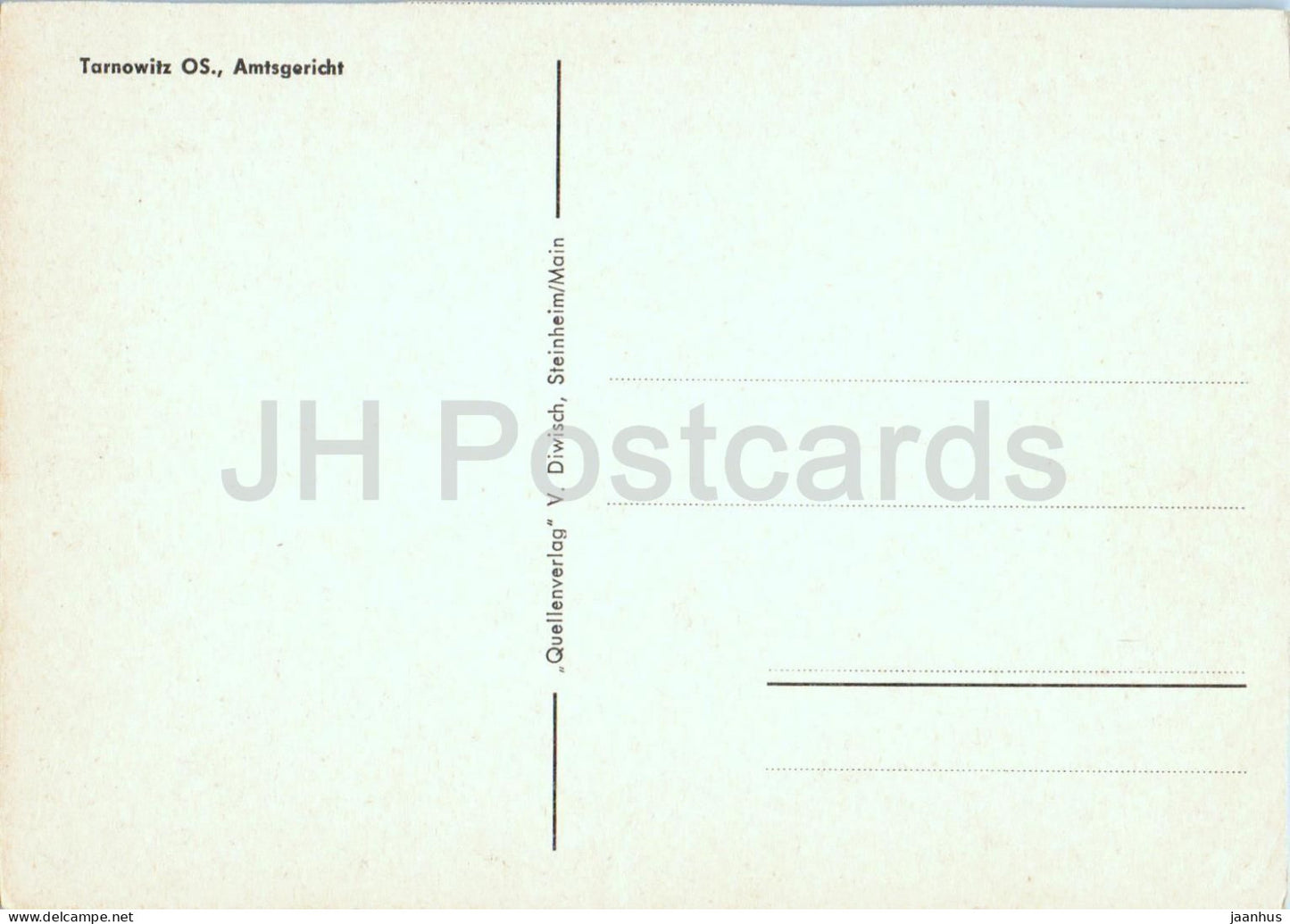 Tarnowitz OS. - Tarnowskie Gory - Amtsgericht - Bezirksgericht - Schlesien - Schlesien - alte Postkarte - Polen - unbenutzt
