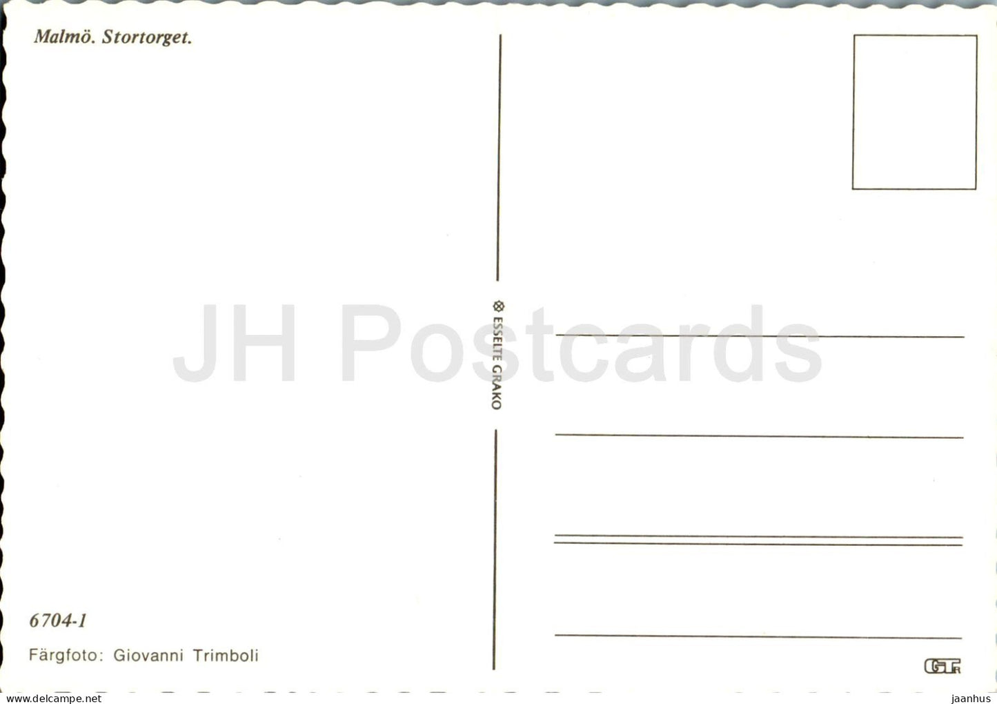 Malmö - Stortorget - place - fontaine - 6704-1 - Suède - inutilisé