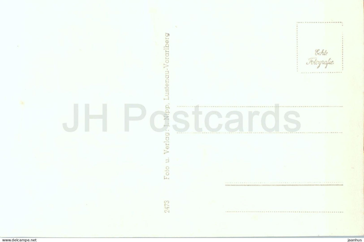 Arlberg - Alpine village view - Nr. 2473 - old postcard - 1940s - Austria - unused