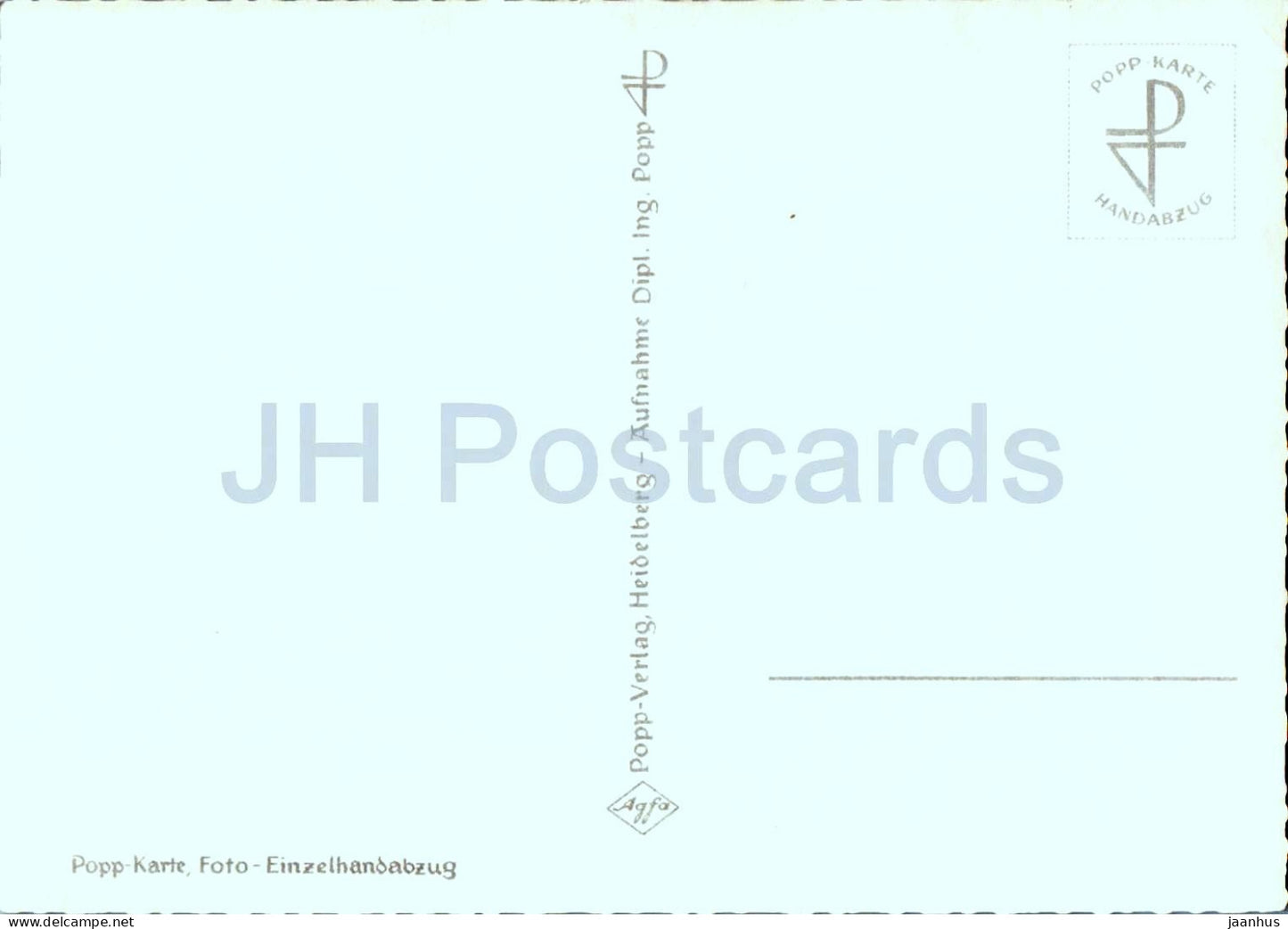 Hintersee mit Hohem Goll - Berchtesgaden Land - lake - mountains - 1794 - old postcard - Germany - unused