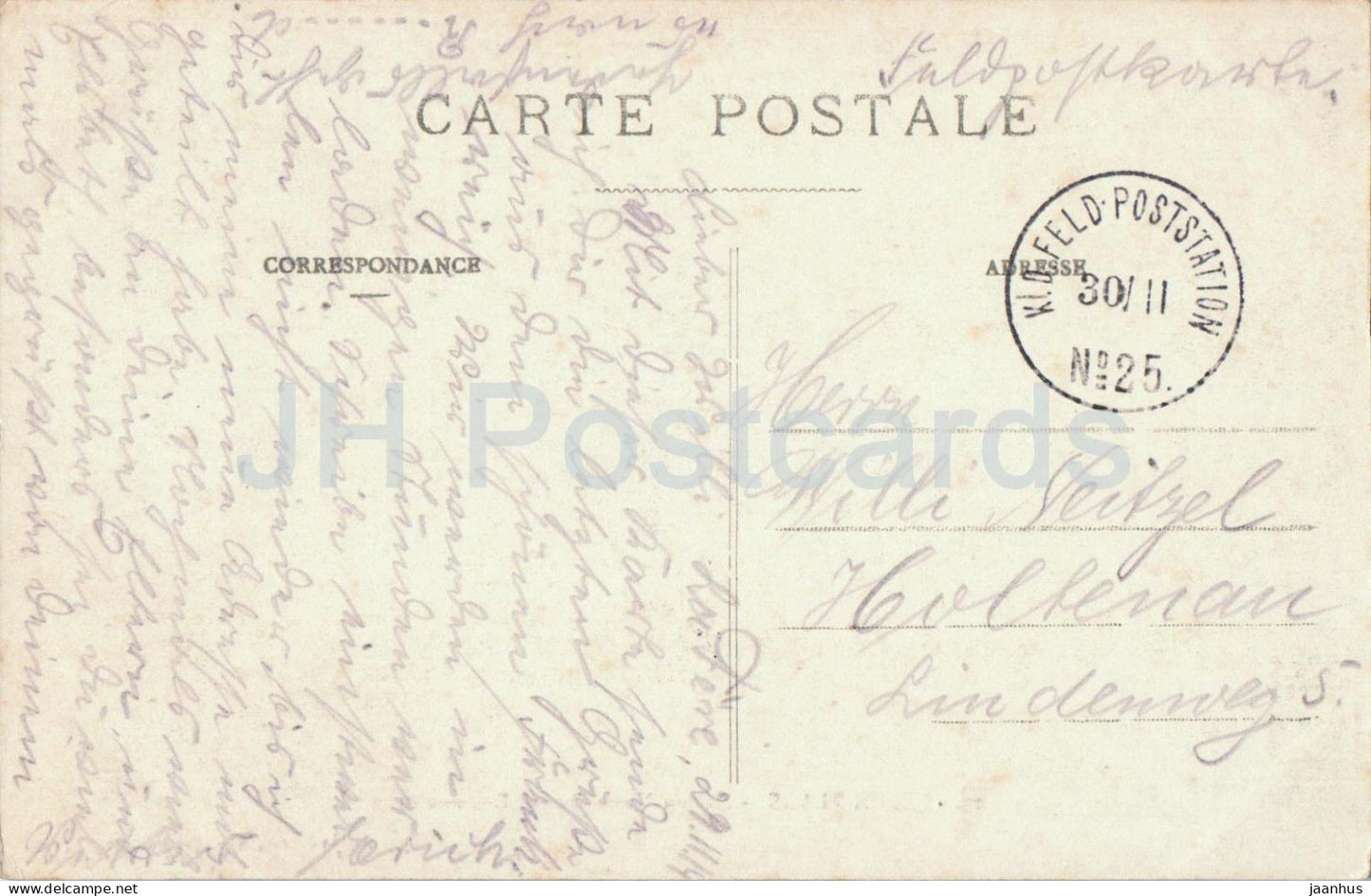 Berck Plage - Maison Notre-Dame - Entonnoir - seaside - Feldpost - 27 - old postcard - 1914 - France - used