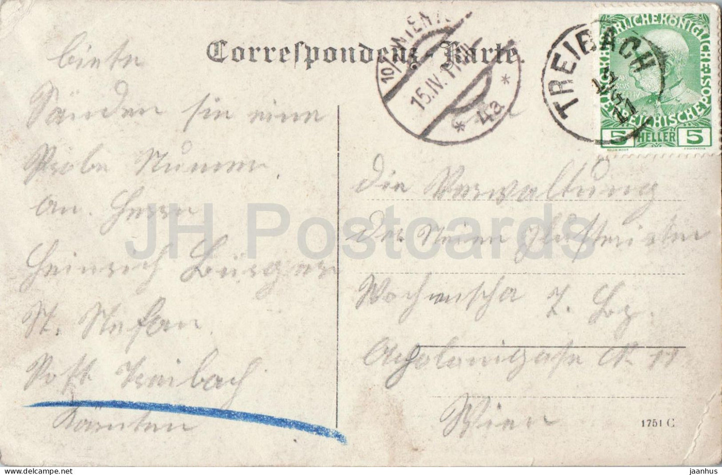 Treibach - Ouvriers de scierie et famille avec des grumes de bois - scène de l'industrie forestière - vieille carte postale - 1911 - Autriche - utilisée