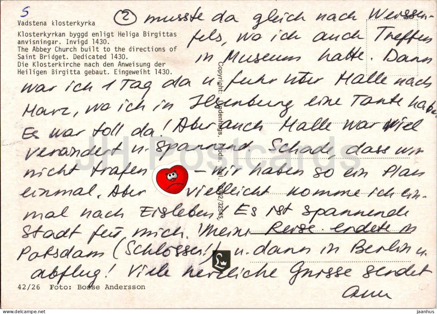 Vadstena Heliga Birgitta I Klosterkyrkan - church - multiview - 42/26 - Sweden - used