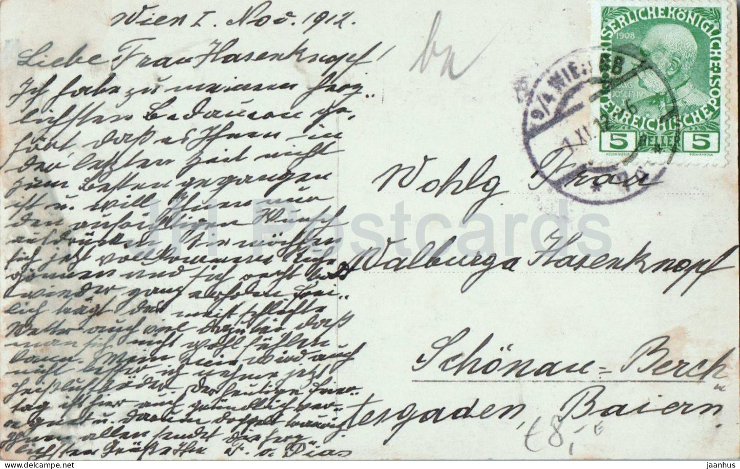 Wien - Vienna - Eucharistische Festprozession - Wagen mit dem Allerheiligsten - old postcard - 1912 - Austria - used