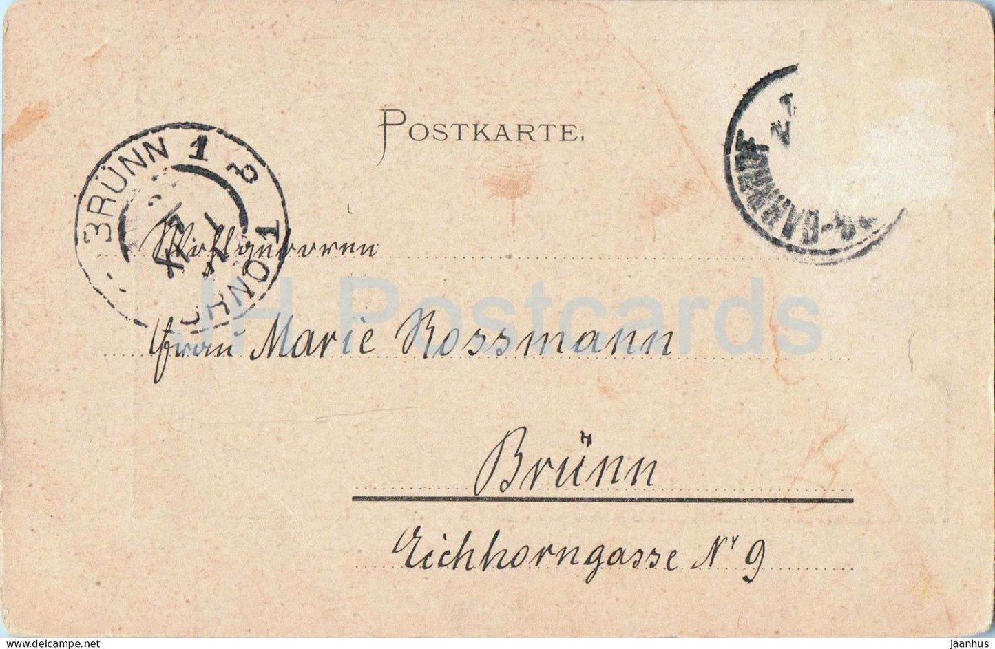 Salzbourg - Nuit de Saint-Jean - Hinterholzer - N° 12 - carte postale ancienne - Années 1900 - Autriche - utilisée