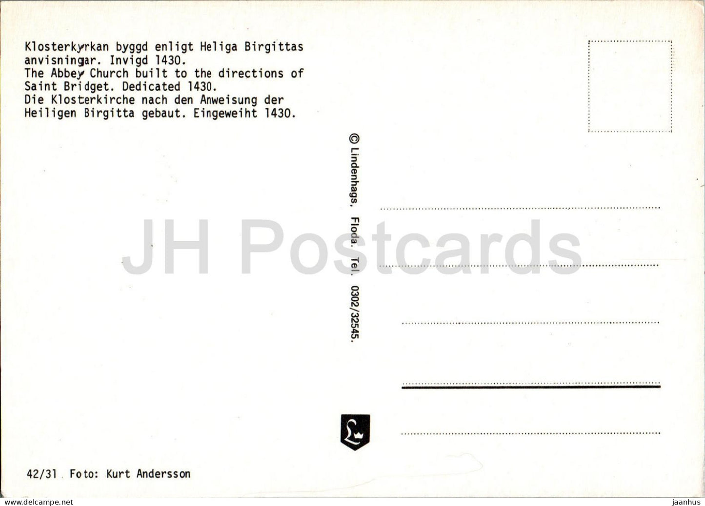 Vadstena Klosterkyrka - church - multiview - 2 - 42/31 - Sweden - unused