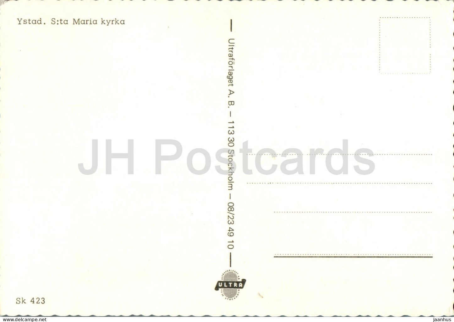 Ystad - St Maria kyrka - church - 1 - 423 - Sweden - unused