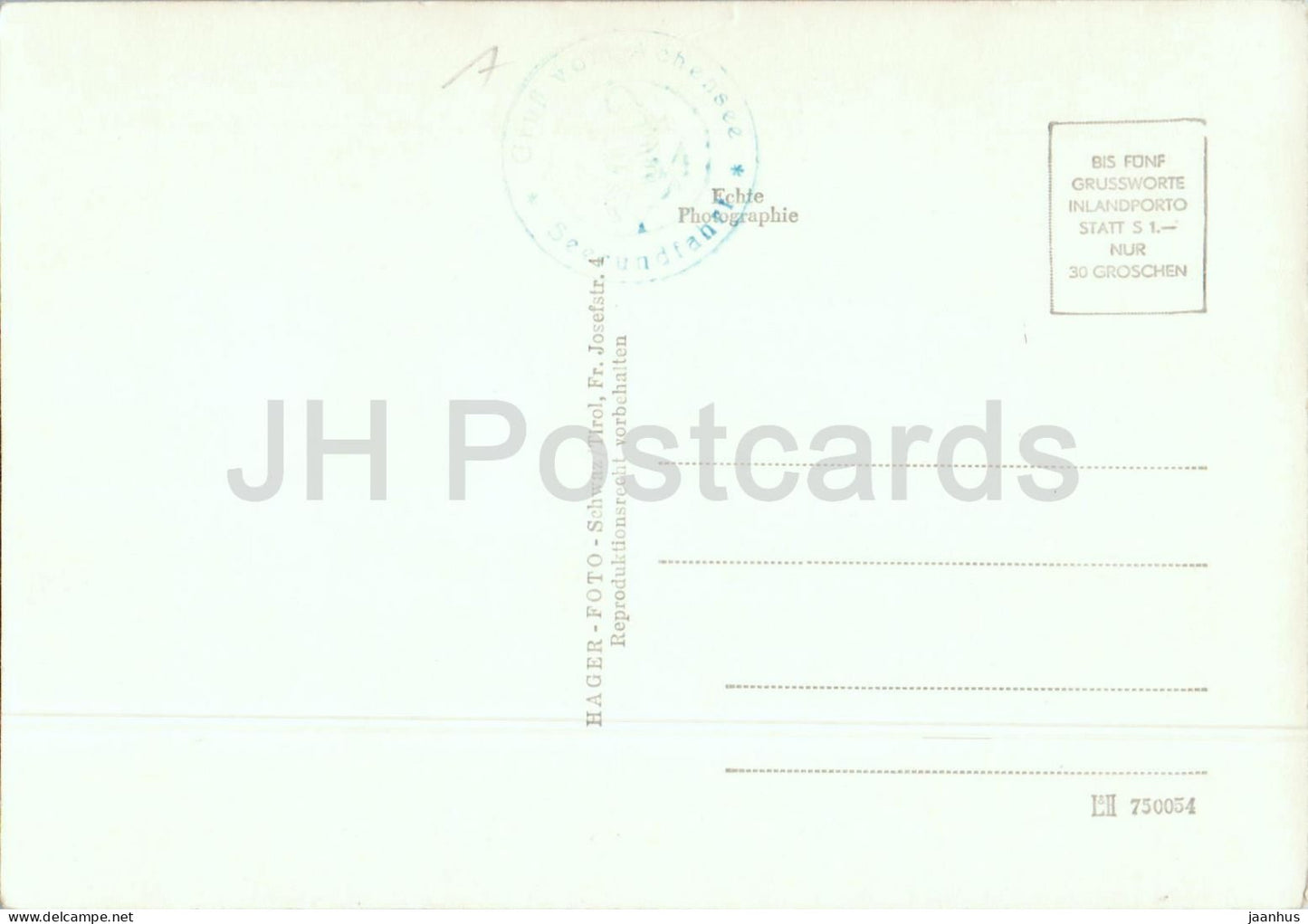 Achensee - Tirol - Seehohe 940 m - lake ship - mountains - village - multiview - 750054 old postcard - Austria - unused
