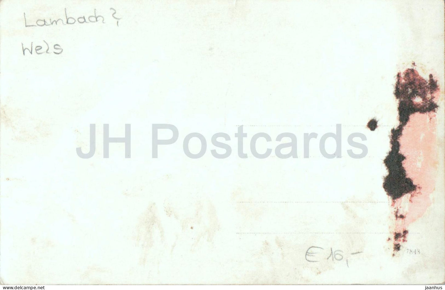 Lambach ? - Wels - Stift Lambach Meierhof ? - building - people - horse - photo - old postcard - Austria - used