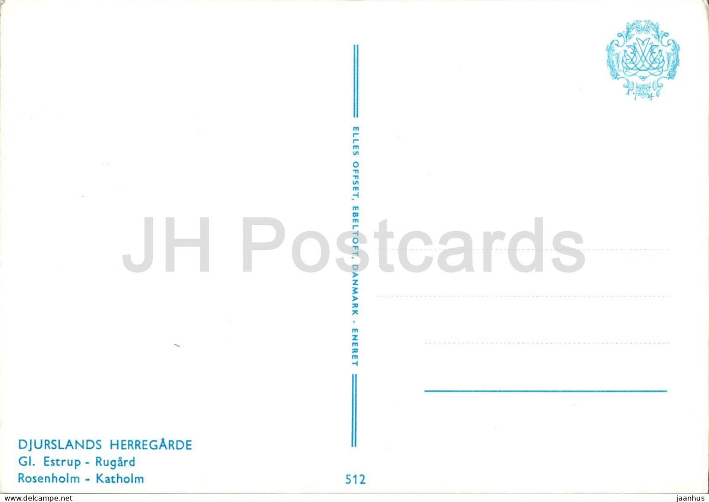 Djurslands Herregarde - Gl Estrup - Rugard - Rosenholm - Katholm - castle - multiview - 512 - Denmark - unused