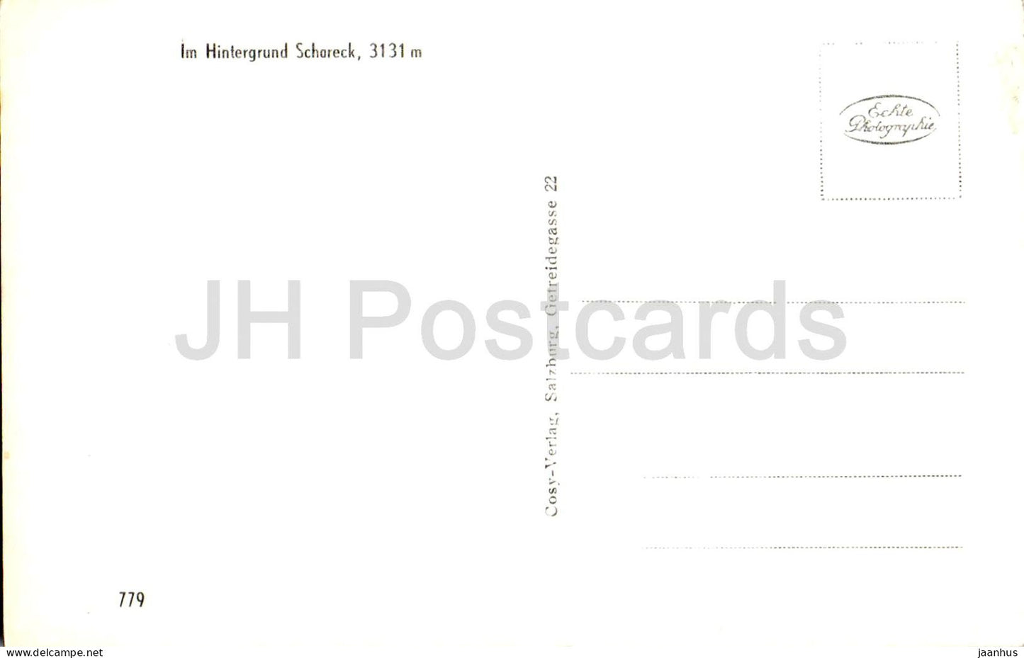 Barenfall im Nassfeldertal bei Badgastein - cascade - vallée alpine - 779 - carte postale ancienne - Autriche - inutilisée