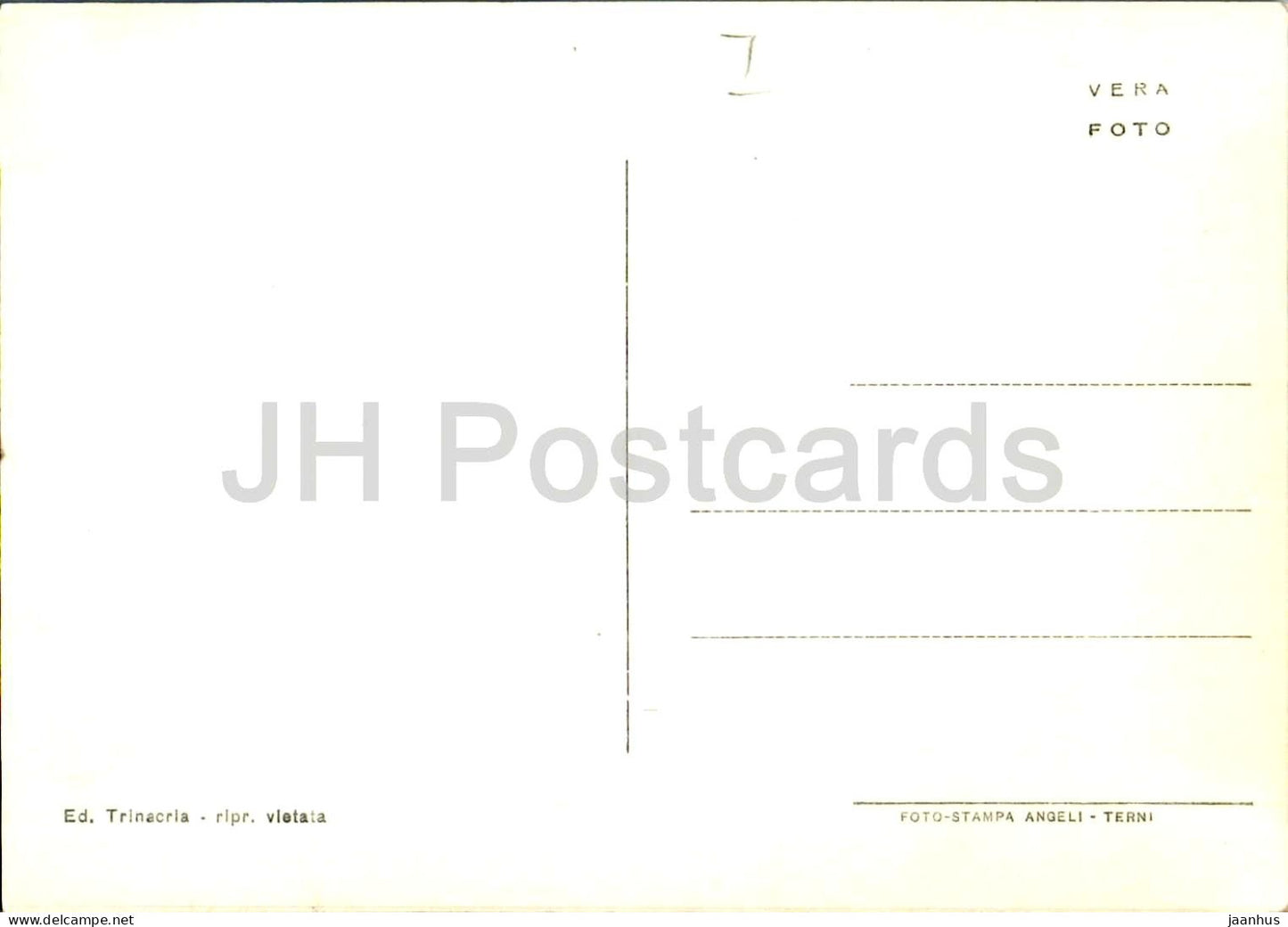 Catania - Fontana dell'Elefante - Elefantenbrunnen - Platz - 192 - alte Postkarte - Italien - unbenutzt