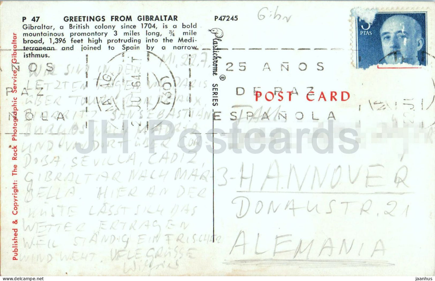 Grüße aus Gibraltar – Hafen – Flughafen Rock – Wappen – Flugzeug – Multiansicht – 1964 – Gibraltar – gebraucht