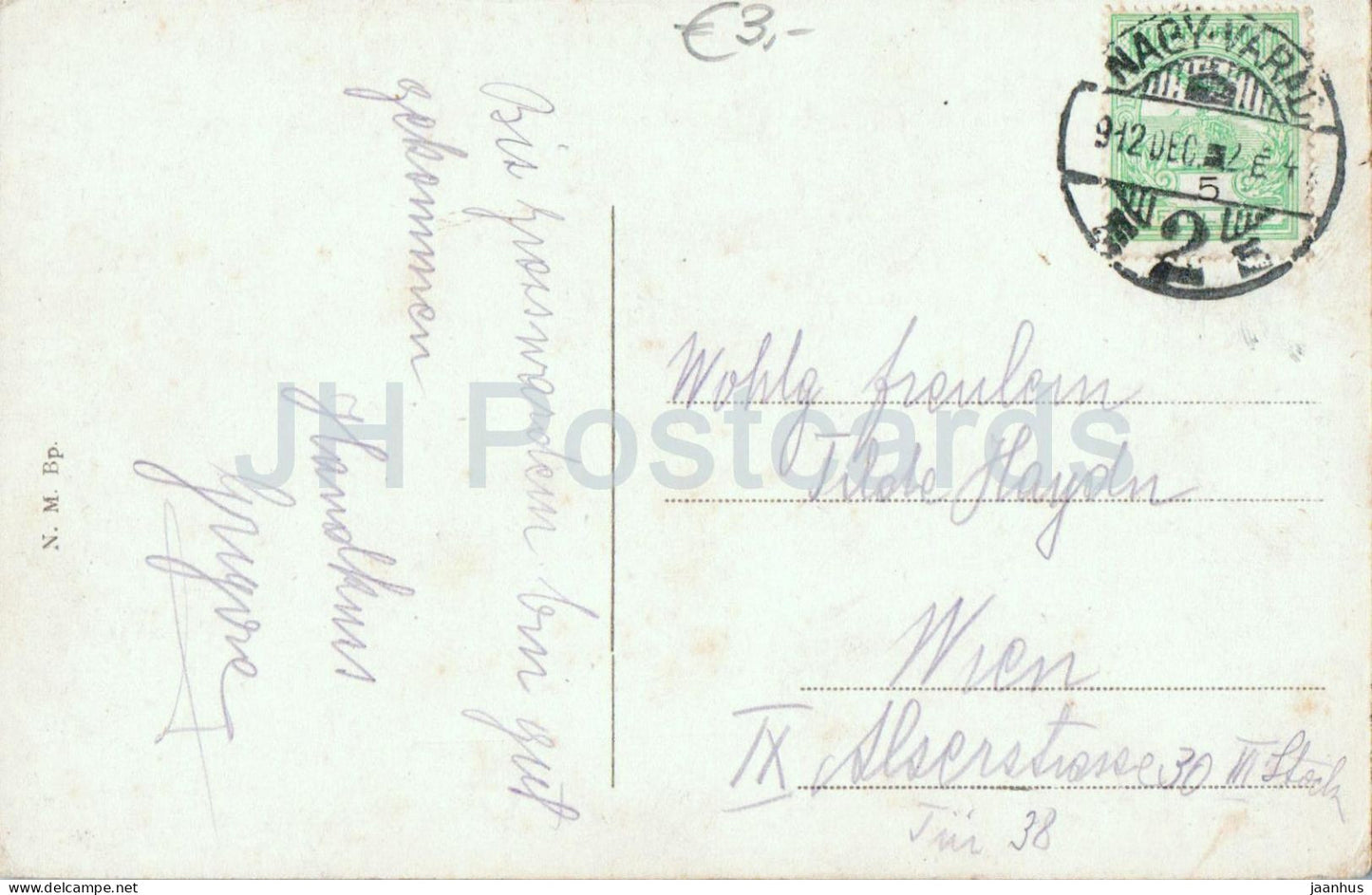 Budapest - Muzeum-korut - Anneau des musées - Musée national - carte postale ancienne - 1912 - Hongrie - utilisée