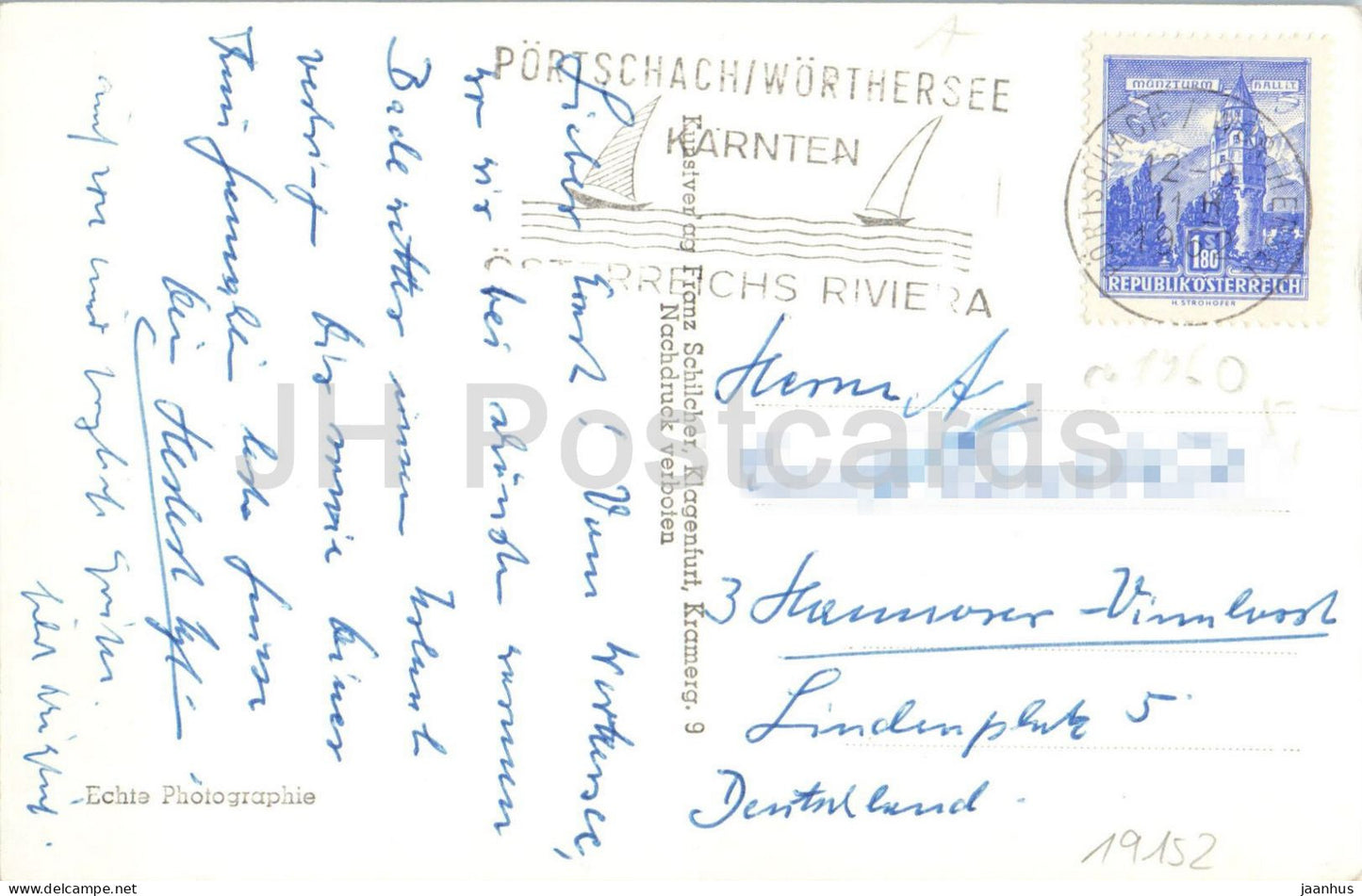 Maria Worth am Worthersee - church - peninsula - lake - 227 - 1962 - Austria - used