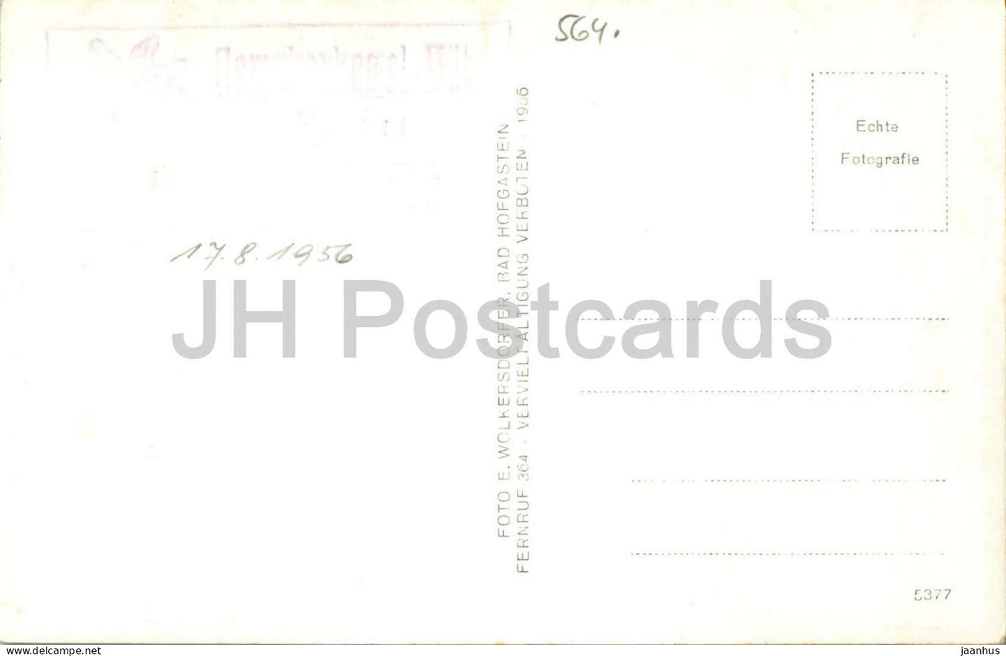 Blick v. Gamskakogel 2465 m Dachstein 2996 m - mountain panorama - Alps - old postcard - 1956 - Austria - unused