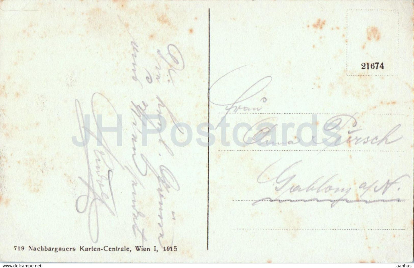 Wien - Vienna - Alserstrasse Votivkirche Maximilianplatz - old postcard - 1915 - Austria - used