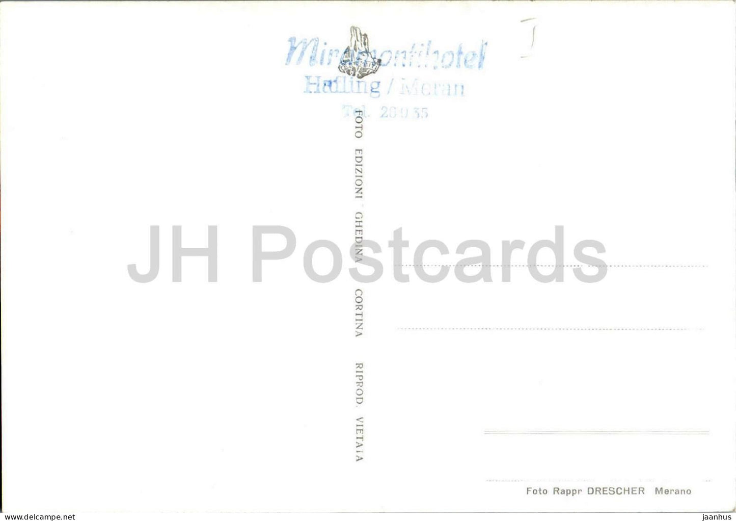 Merano - Avelengo 1240 - Pens. Rist. Caffe Maria - Meran - Hafling - Resataurant - 102-36 old postcard - Italy - unused