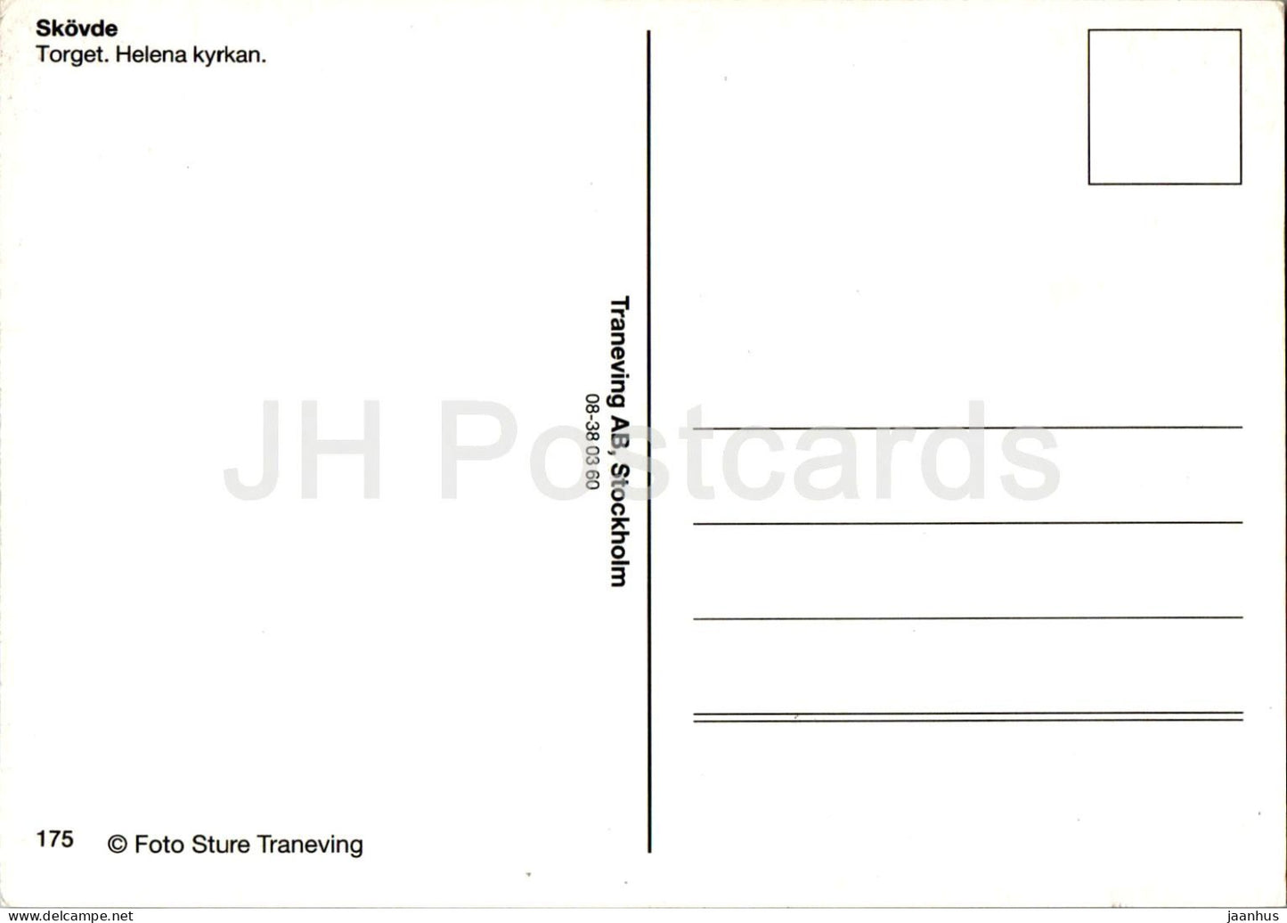 Skovde - Torget - Helena Kyrkan - église - place - multiview - 175 - Suède - inutilisé