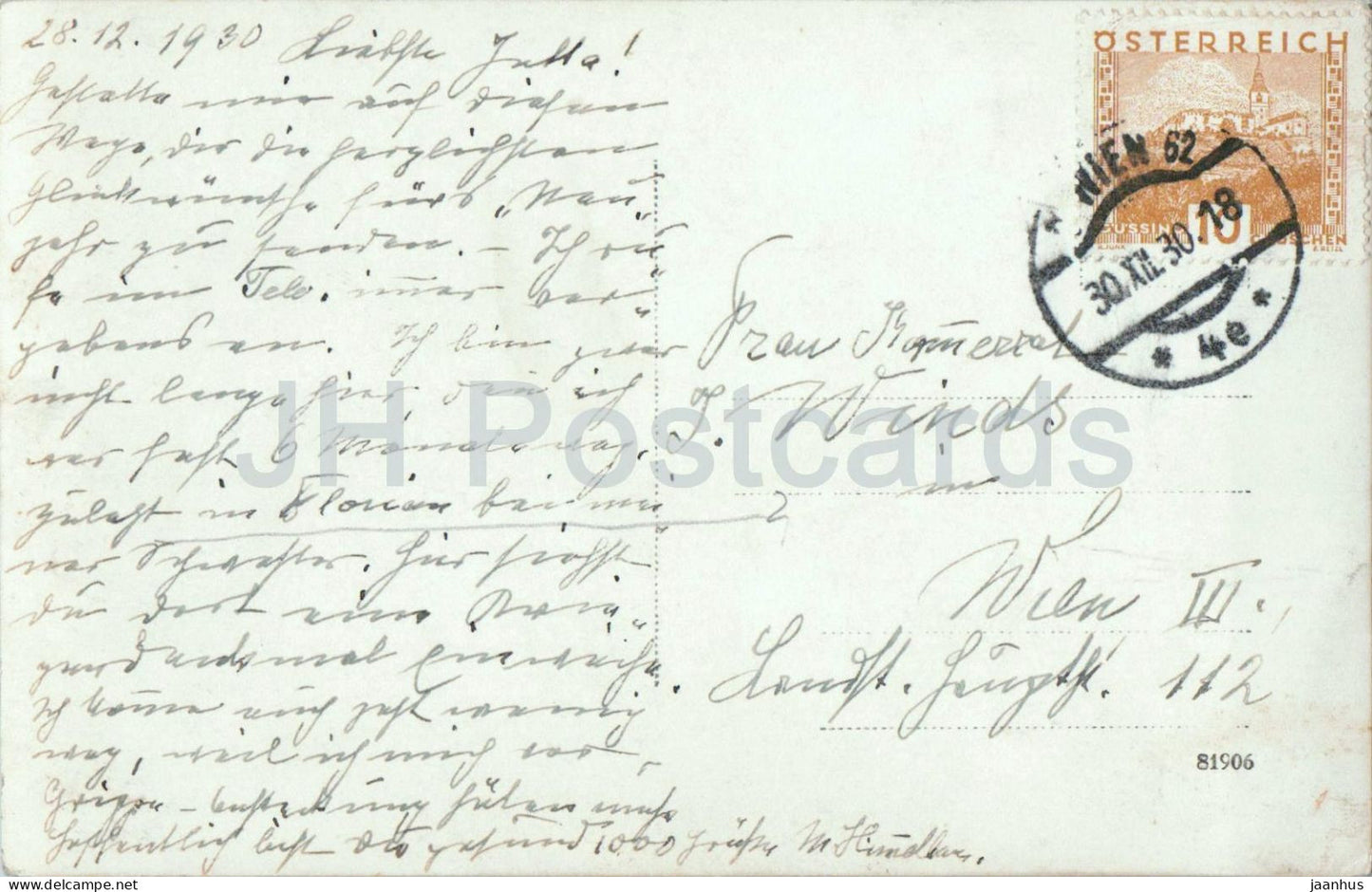 Wien - Vienna ? Enthullung des Kriegerdenkmals - war monument - photo - 1930 - old postcard - Austria - used