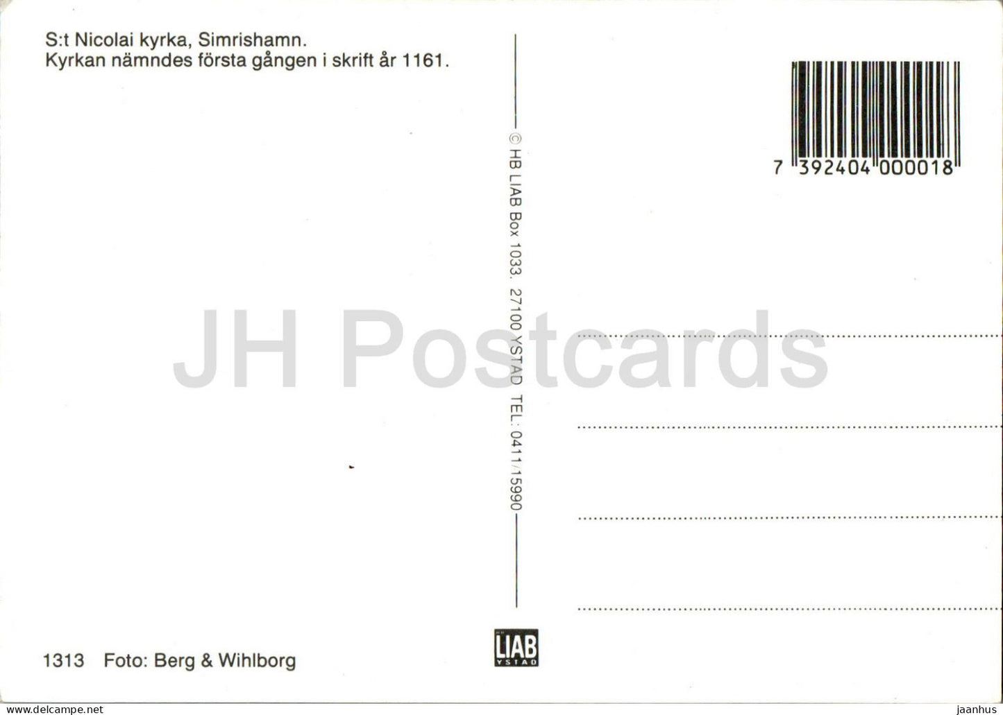 St Nikolai Kyrka - Simrishamn - church - 1313 - Sweden - unused