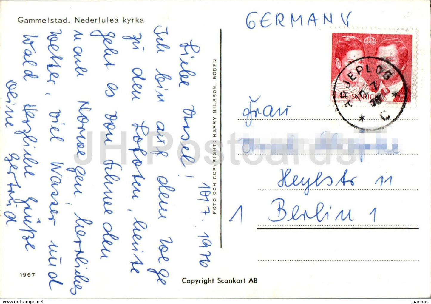 Gammelstad - Nederlulea kyrka - church - 19463 - 1976 - Sweden - used