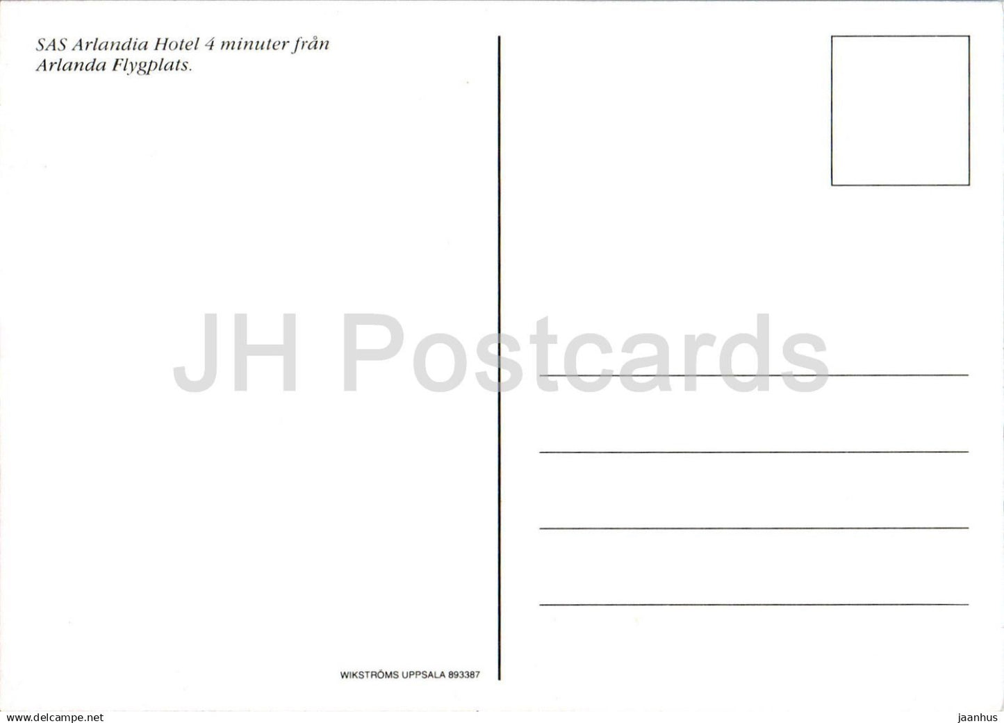 SAS Arlanda Hotel - Auto BMW - 893387 - Schweden - unbenutzt