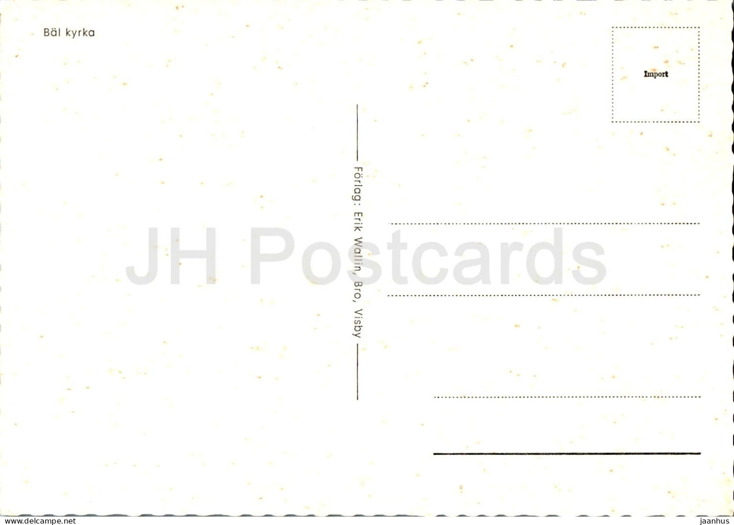 Bal Kyrka - église - Suède - inutilisée
