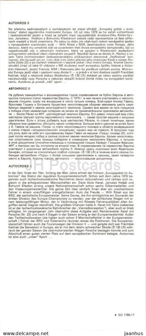 Autocross II - Buggy racing - offroad - car - racing motorsport - Czech Republic - unused