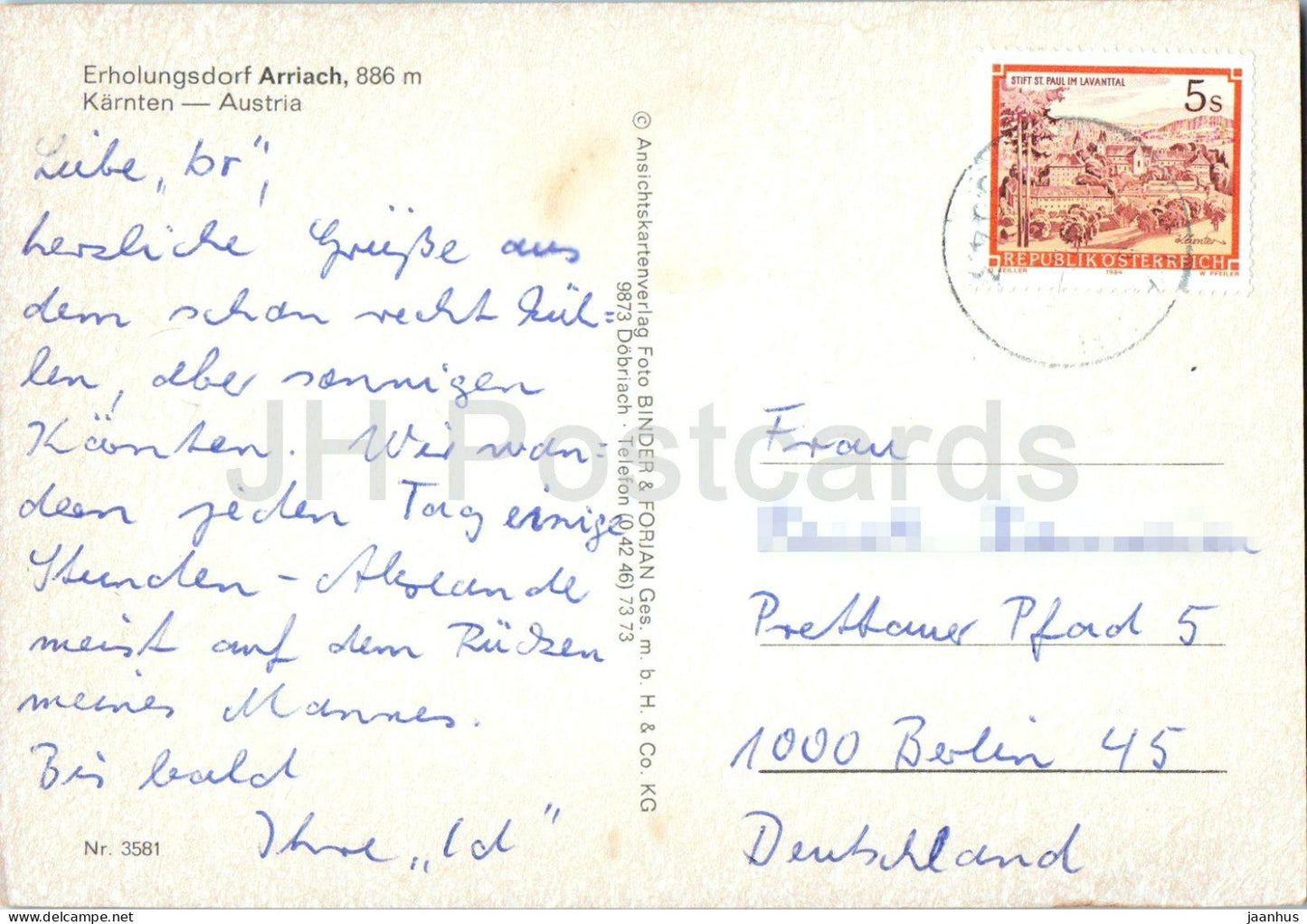 Arriach - Carinthie - vues de village - église - vallée - montagnes - vues multiples - 3581 - Autriche - usagé