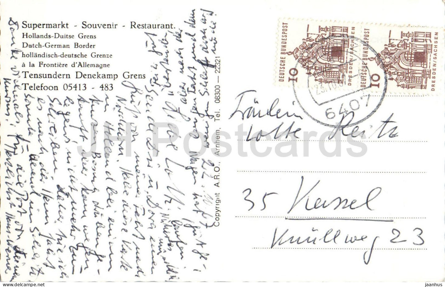 Denekamp - Kasteel Singraven - Schloss - See - Herrenhaus - 1967 - Niederlande - gebraucht