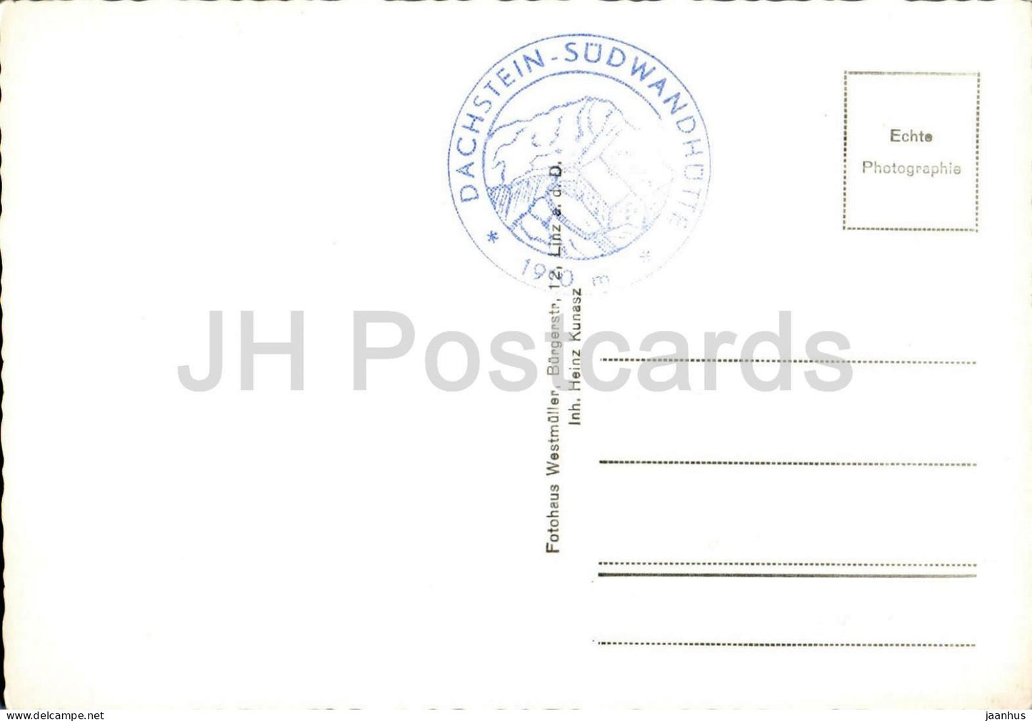 Austriahutte - Torstein - Mitterspitz - Hoher Dachstein - Sudwandhutte - Turlwandhutte - old postcard - Austria - unused