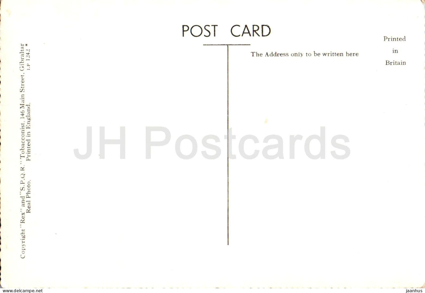 Gibraltar - Der Felsen von der Straße von Gibraltar - alte Postkarte - Gibraltar - unbenutzt