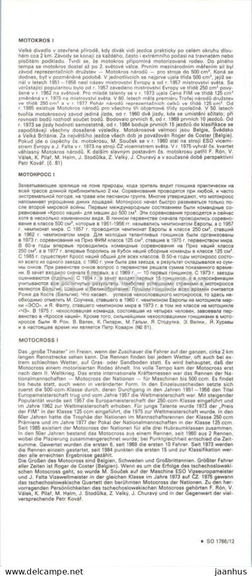 Motocross I - Riders in action - motorbike - racing motorsport - Czech Republic - unused