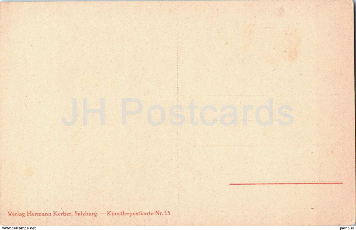 Salzbourg - Herbst - Künstlerpostkarte Nr. 15 - illustration - carte postale ancienne - Autriche - inutilisée