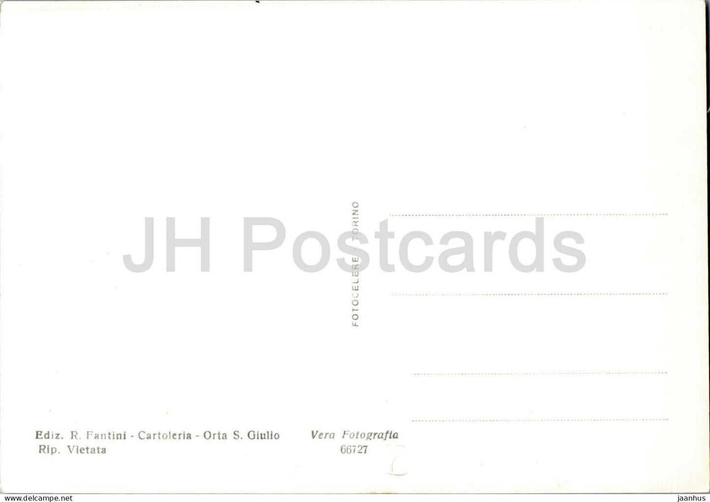 Ortasee - Orta San Giulio - Via degli Olina - Straßenansicht - Altstadt - 66727 - alte Postkarte - Italien - unbenutzt
